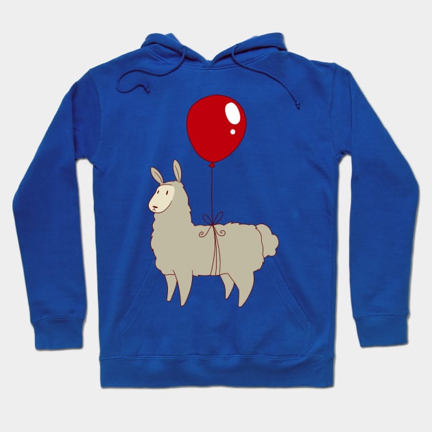 Balloon Llama Hoodie by saradaboru